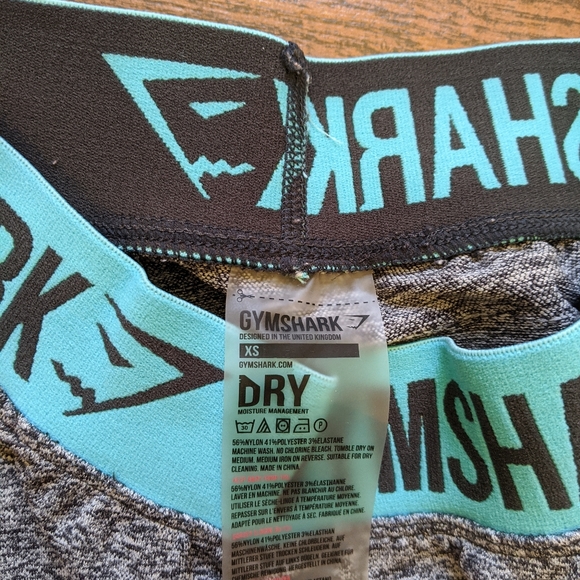 Grey/teal gymshark flex leggings - Picture 3 of 3